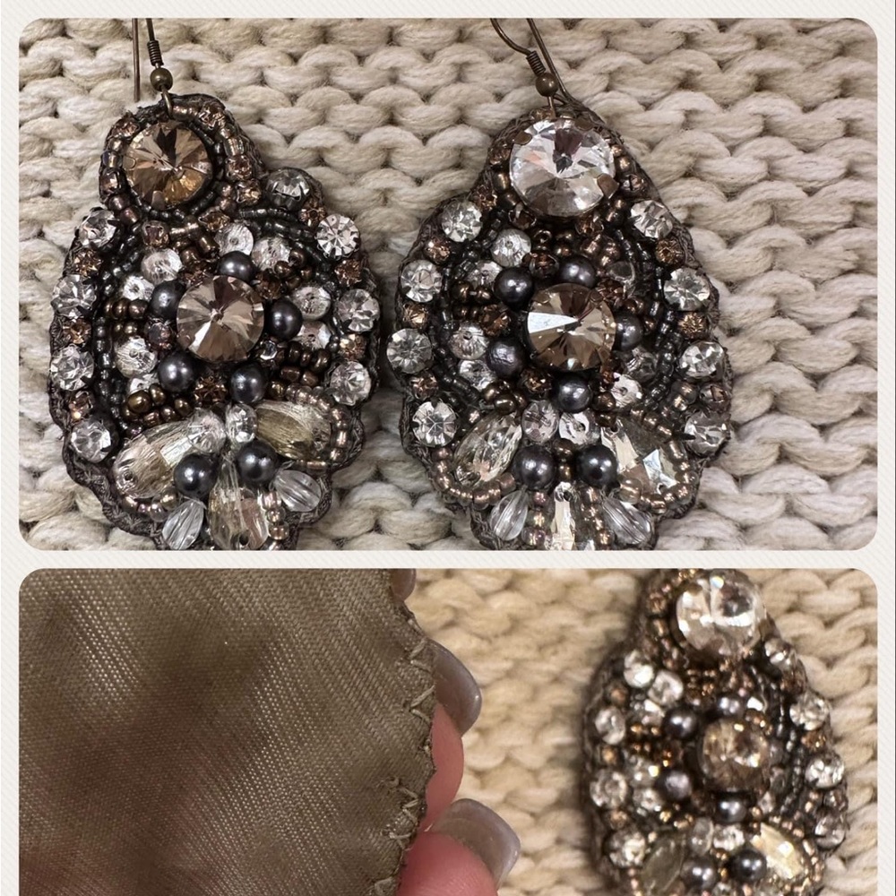 Sequenced earrings. Large.